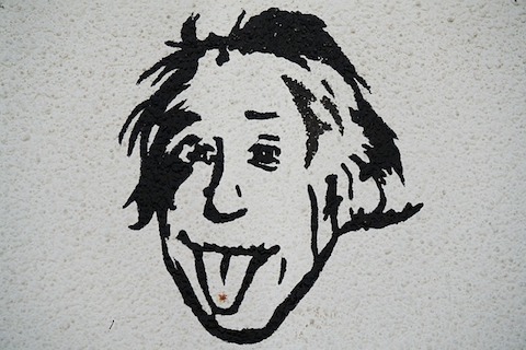 Teckning av Albert Einstein
